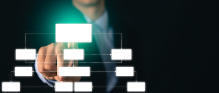 businessman-is-pointing-at-the-icon